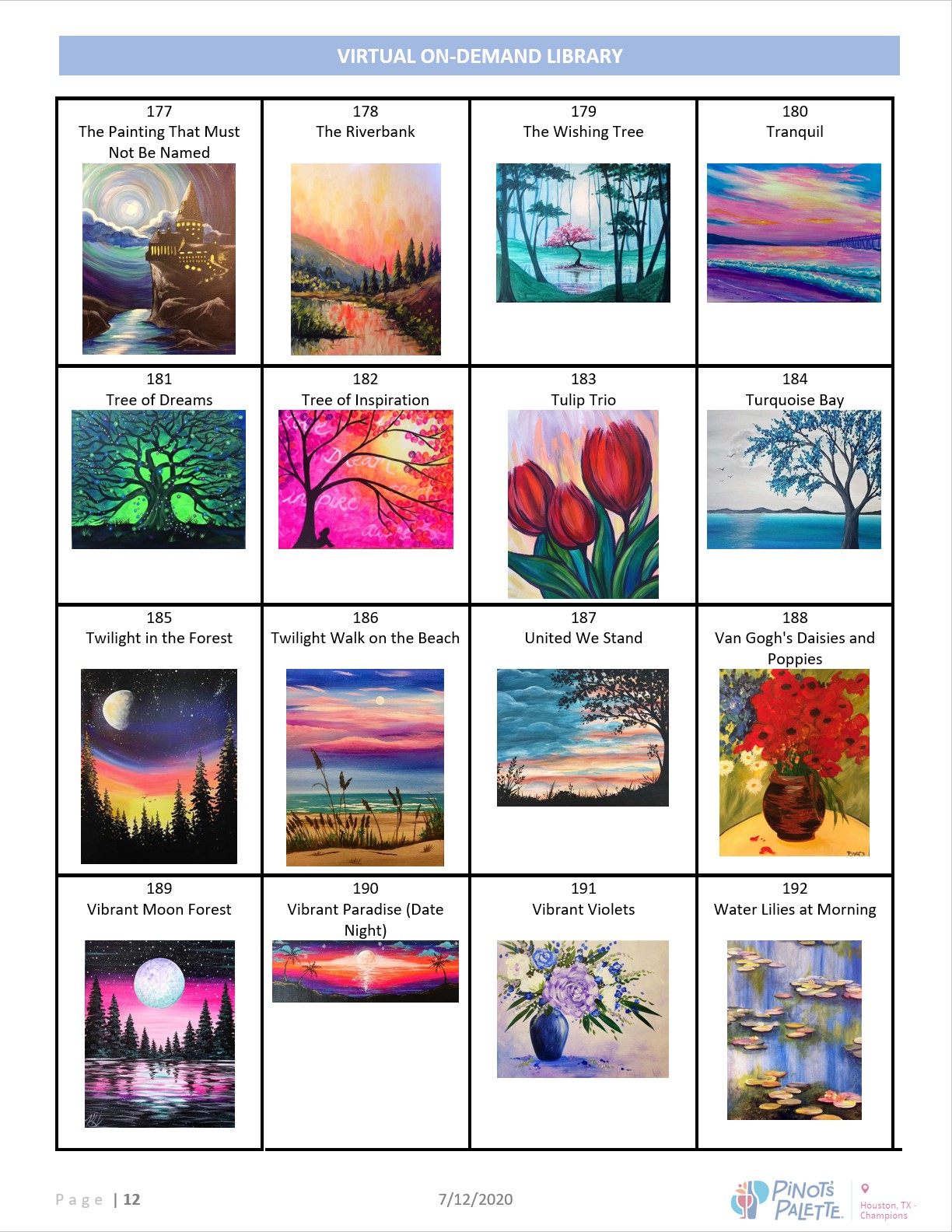 VIRTUAL ON-DEMAND CATALOG OF 200+ PAINTINGS IN OUR SHOP (ART SUPPLIES)